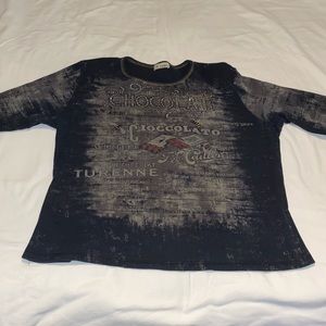 Chocolat quarter sleeve shirt